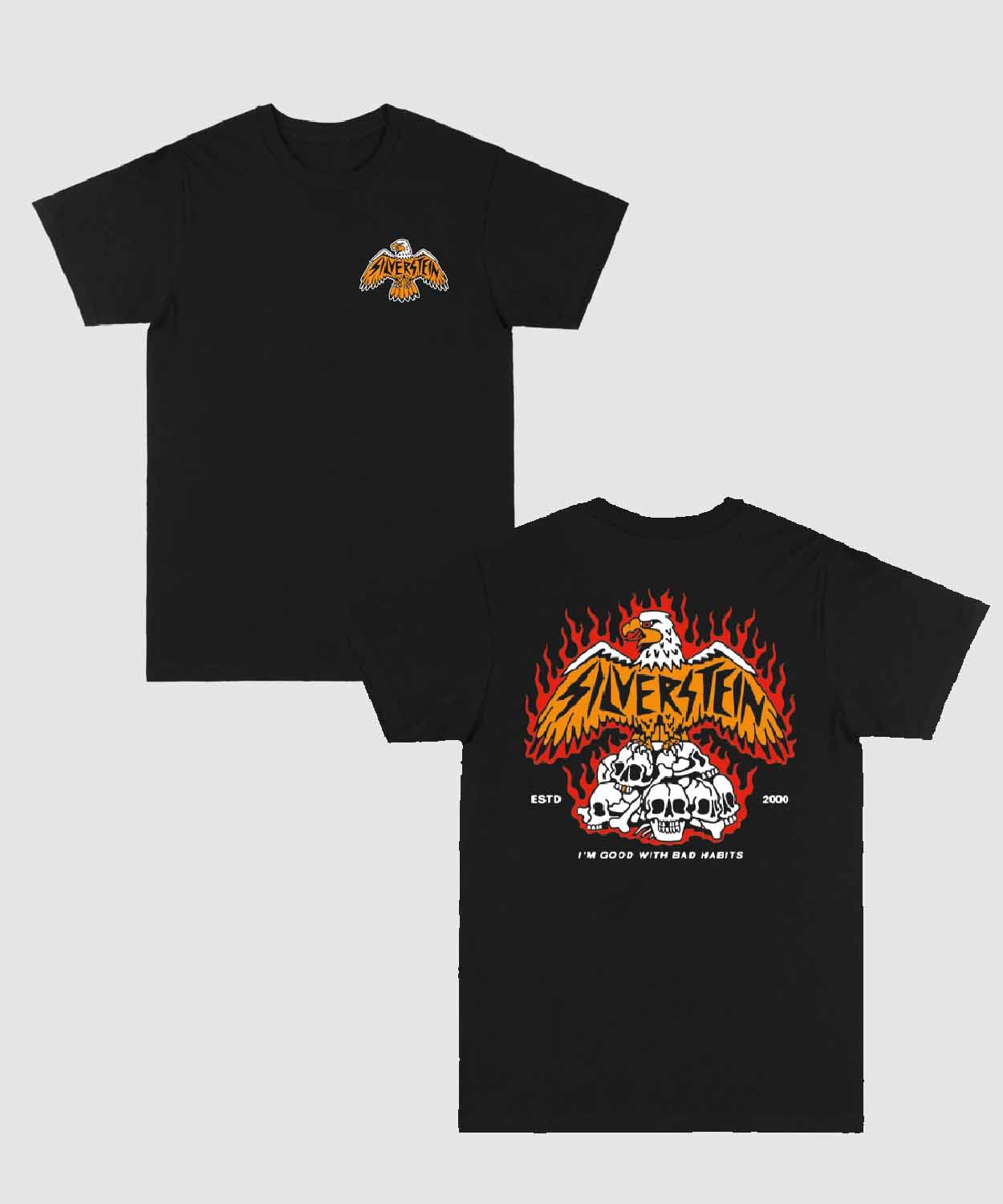 Silverstein Eagle I’m Good With Bad Habits Tee