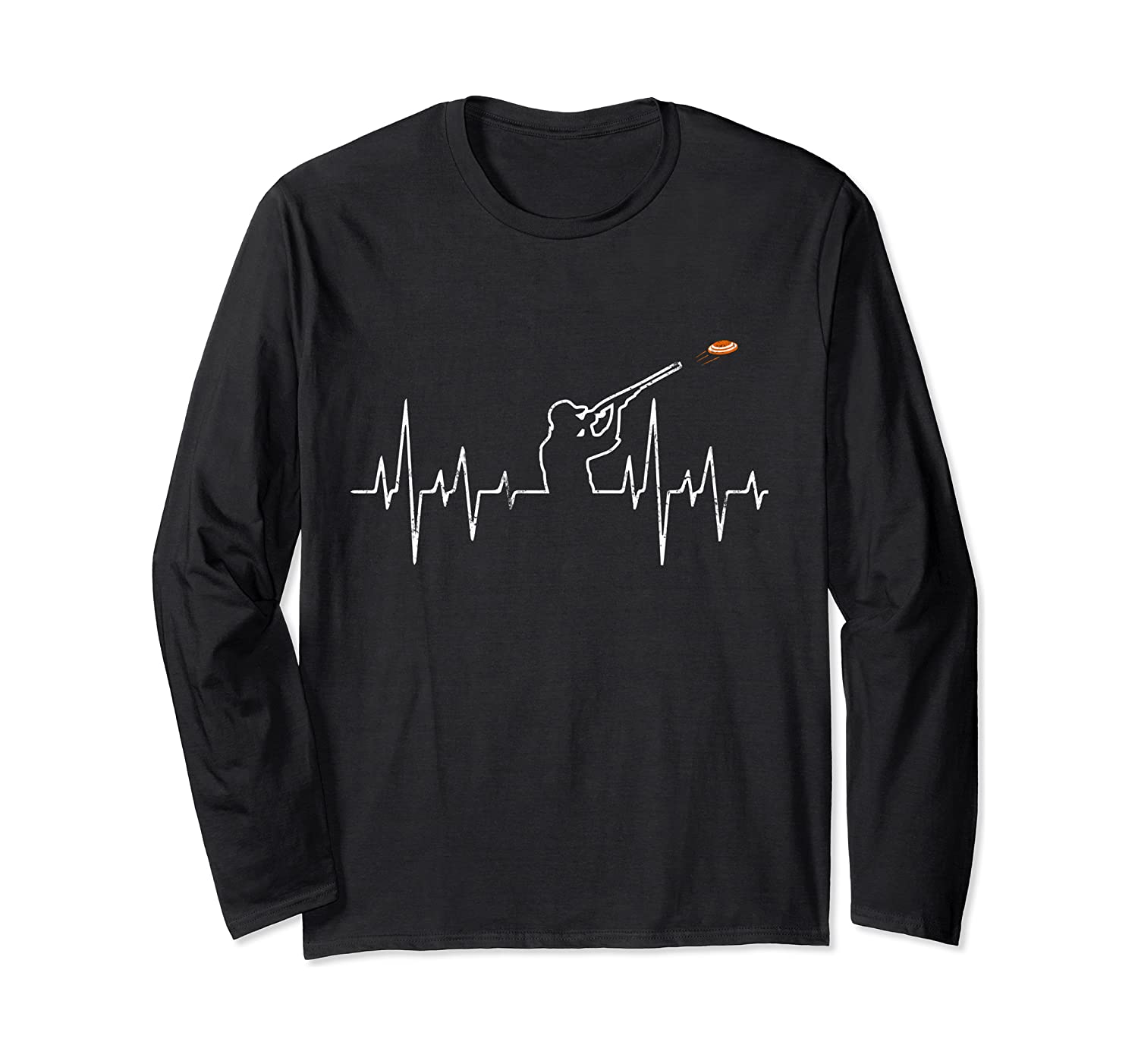 Skeet Trap Shooting Heartbeat Sports Long Sleeve Shirt