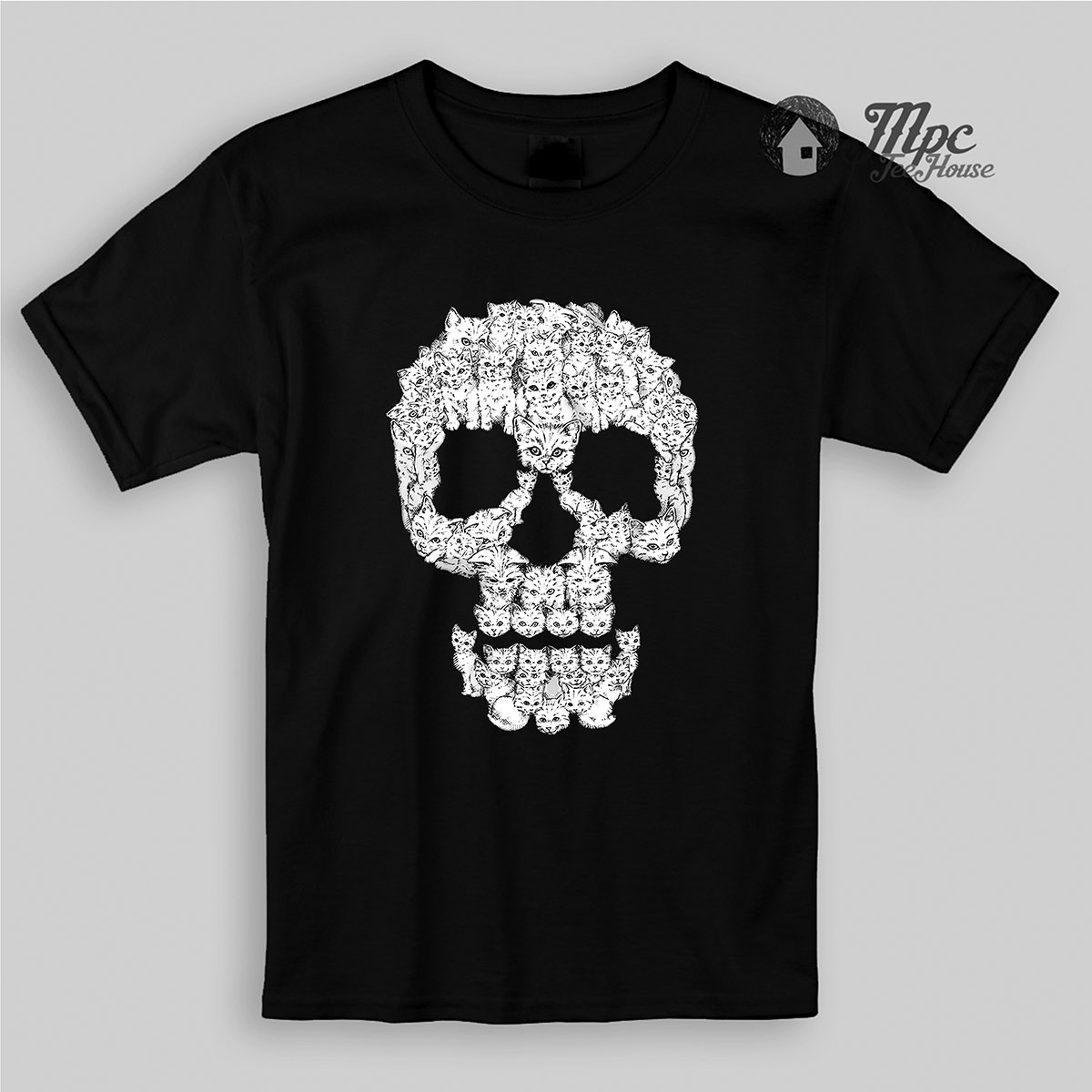 Skulls Cat Kid & Youth T Shirt