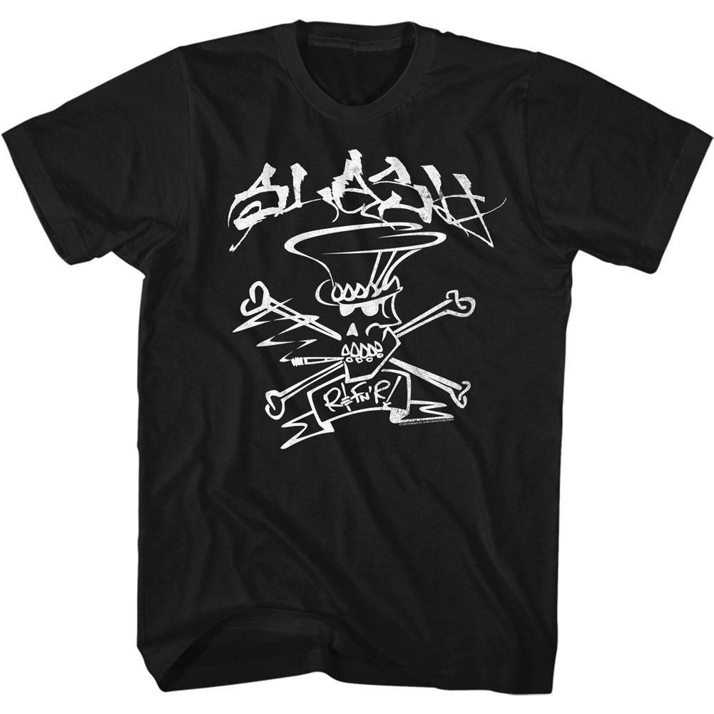 Slash Skull R&fn’r Logo Men’s T Shirt