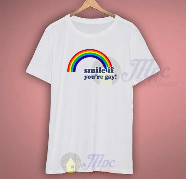Smile If You're Gay Vintage 80s T Shirt