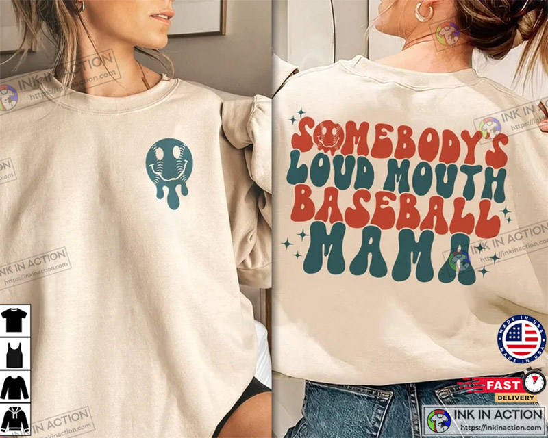 Somebody’s Loud Mouth Baseball Mama Shirt, Game Day Mom Shirt