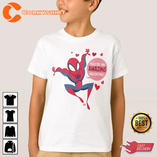 Spider-man Valentine You’re An Amazing Happy Valentines Day Unisex T-shirt