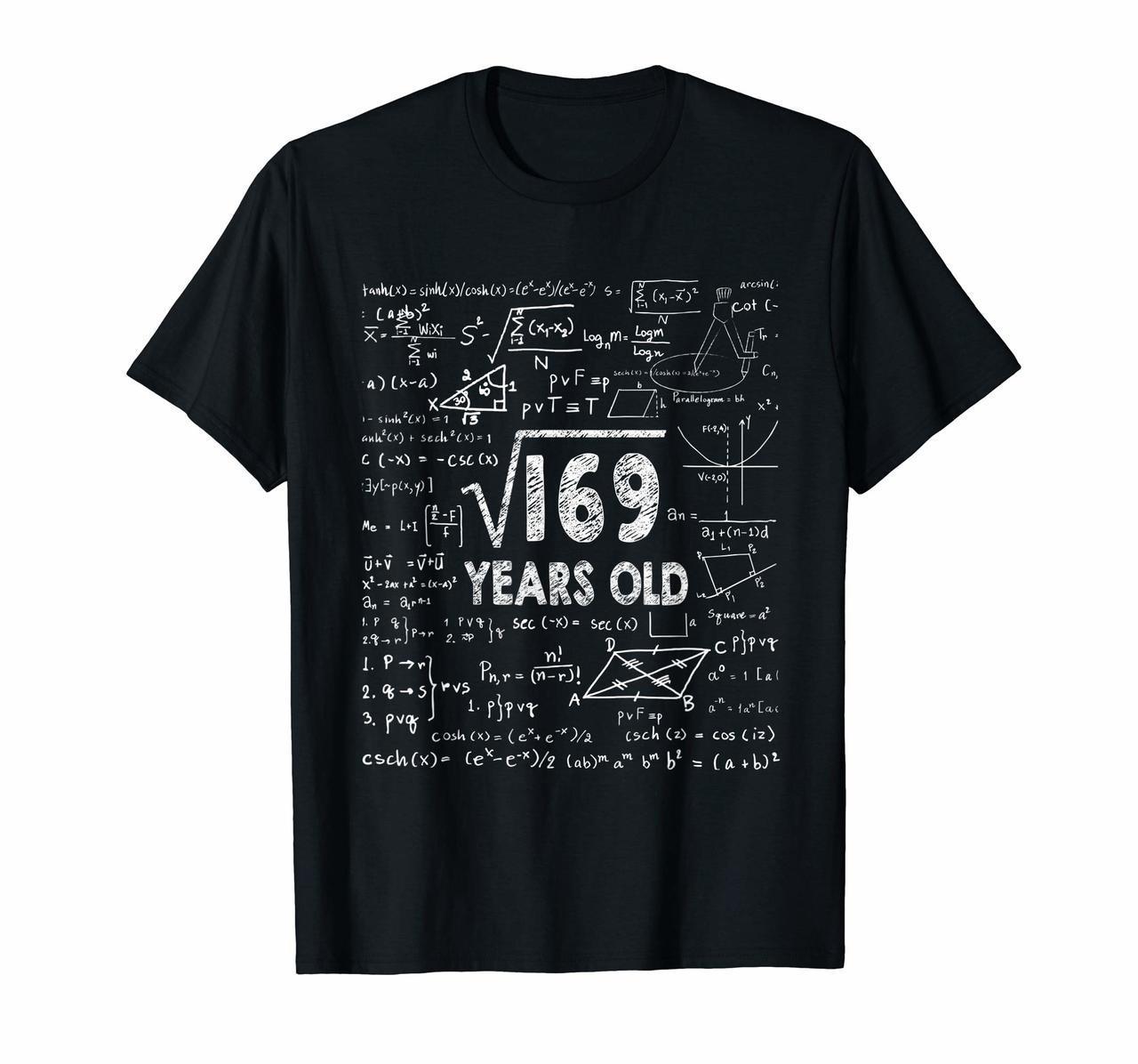 Square Root Of 169 13th Birthday 13 Years Old T Shirt