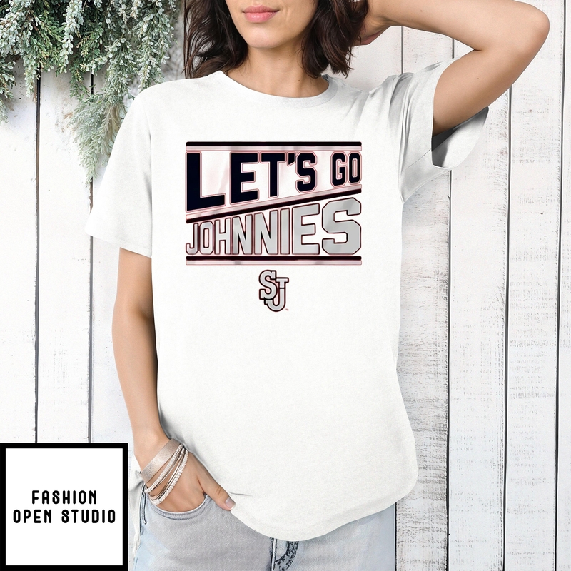 St John’s Red Storm Basketball Let’s Go Johnnies Chant T-shirt