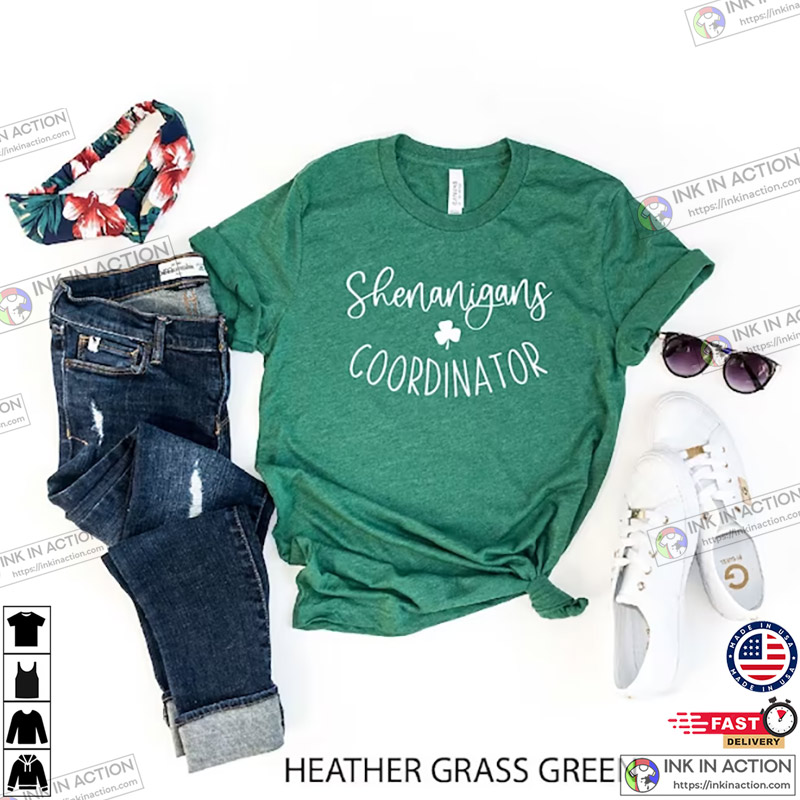 St Patrick’s Day Shirt, Irish Shirt, Lucky Shirt, Shenanigans Coordinator Shirt