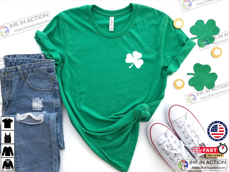 St Patrick’s Day Shirt, Minimalist Shamrock Shirt, Irish Shirt