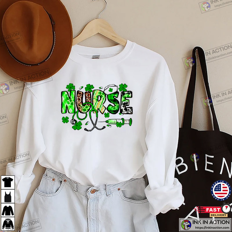 St. Patrick’s Day Nurse Shamrock Shirt