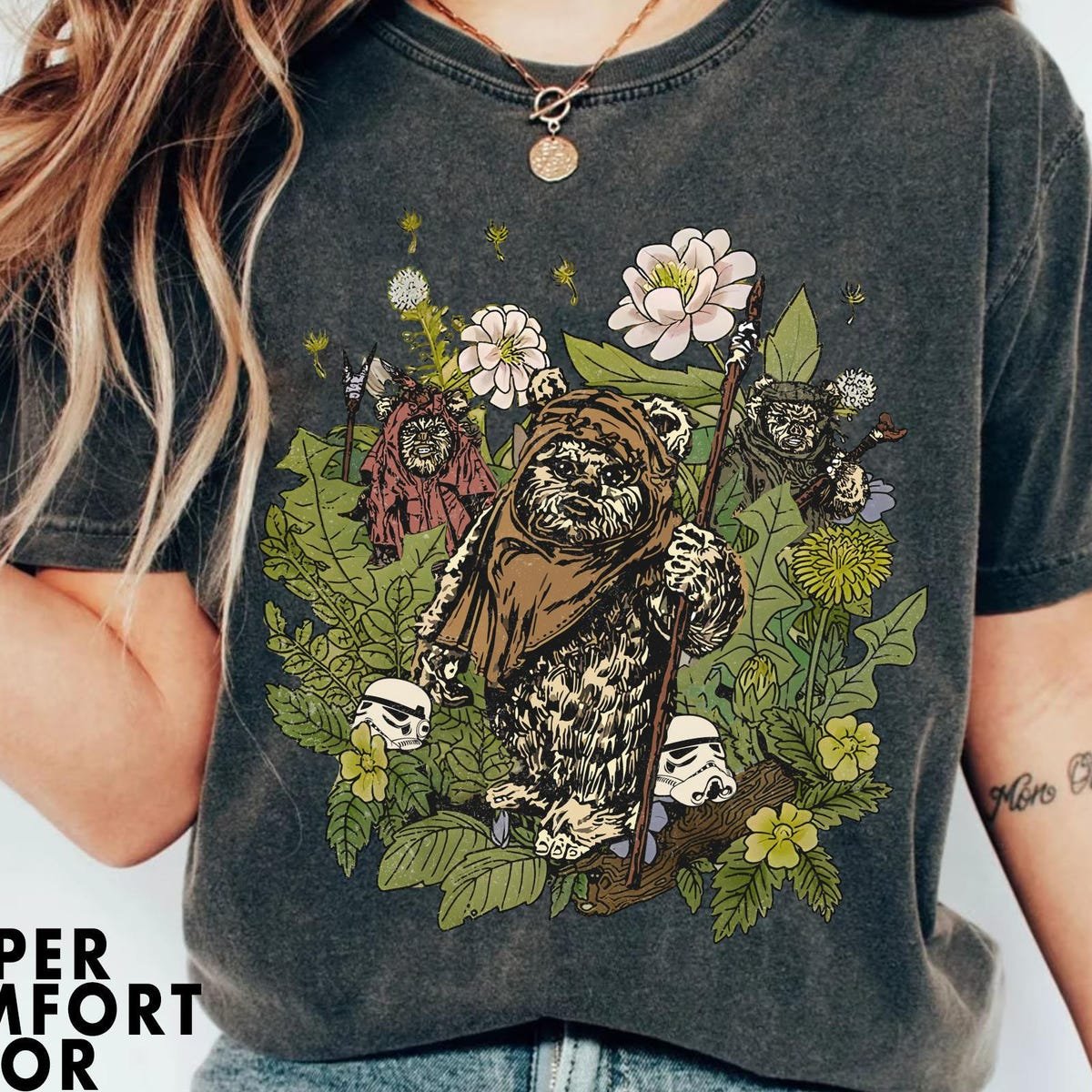 Star Wars Ewok Forest Shirt Disney Tee For Galaxy's Edge Trip