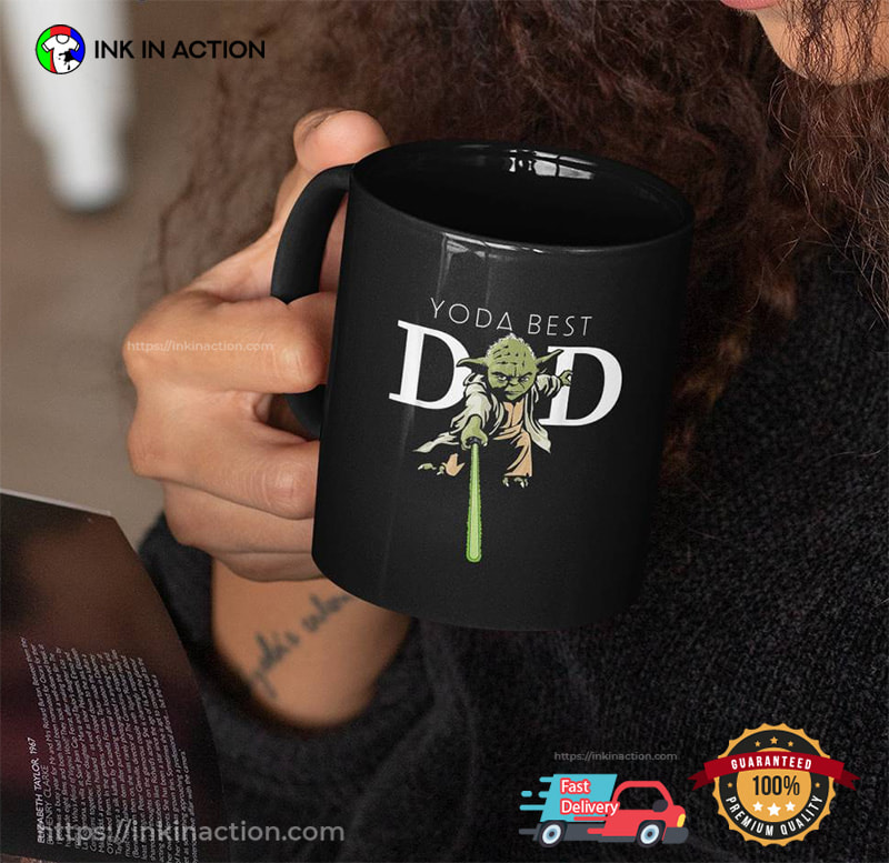 Star Wars Yoda Lightsaber Best Dad Father’s Day Mug