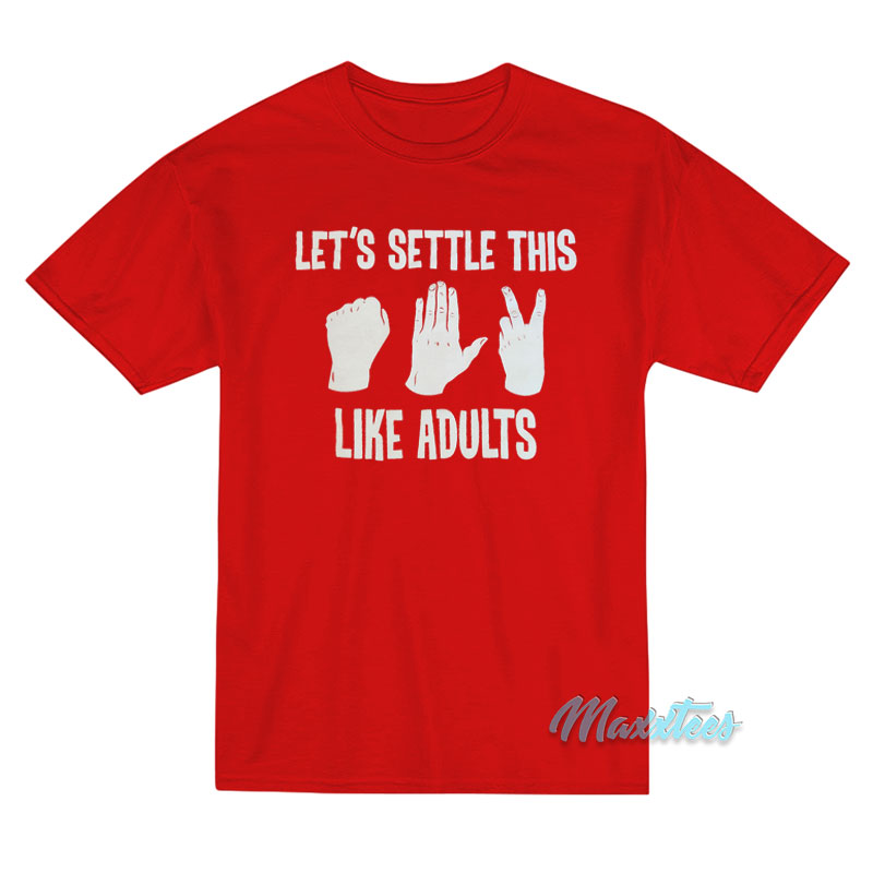 Stiles Stilinski Let's Settle This Like Adults T-shirt