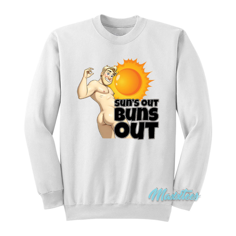Sun's Out Buns Out Nude Sweatshirt