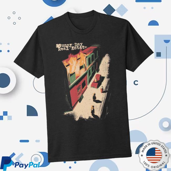 Sunny Day Real Estate Merch Store Burning Building Tee – Black