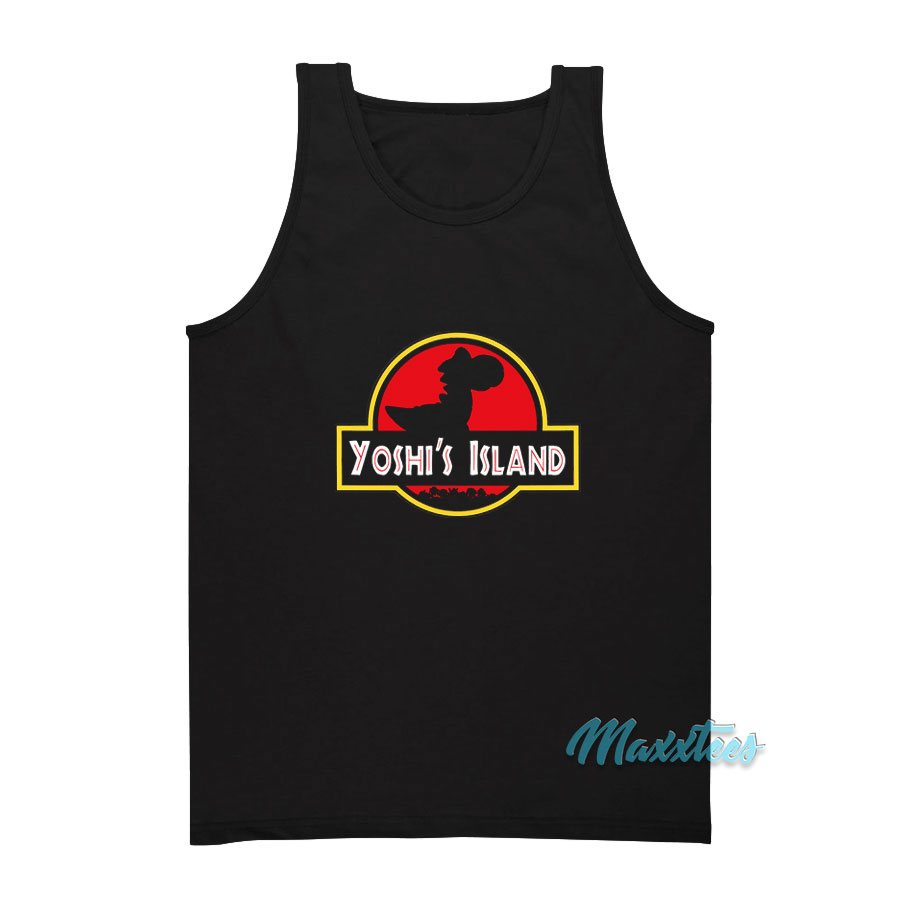 Super Mario Bros Yoshi's Island Jurassic Park Tank Top