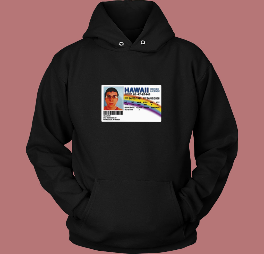 Superbad Mclovin Fake Hawaii Driver's License Vintage Hoodie