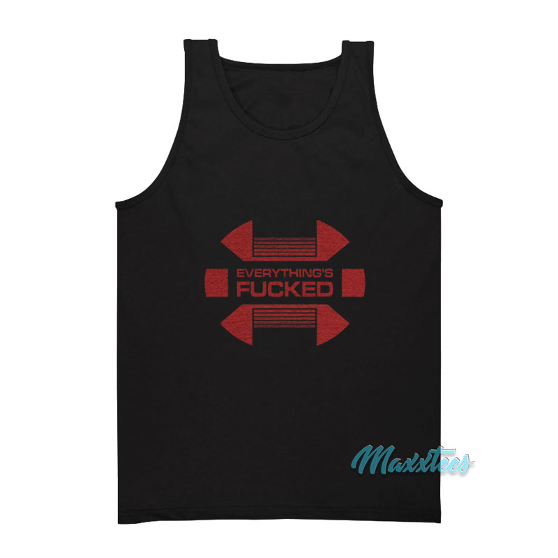 Swear Trek Red Alert Everything's Fucked Tank Top