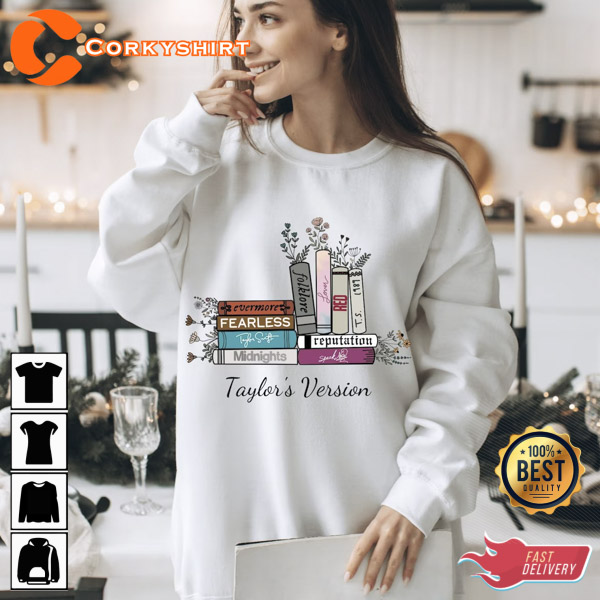 Taylor’s Version Albums As Books Taylor Swiftie Shirt