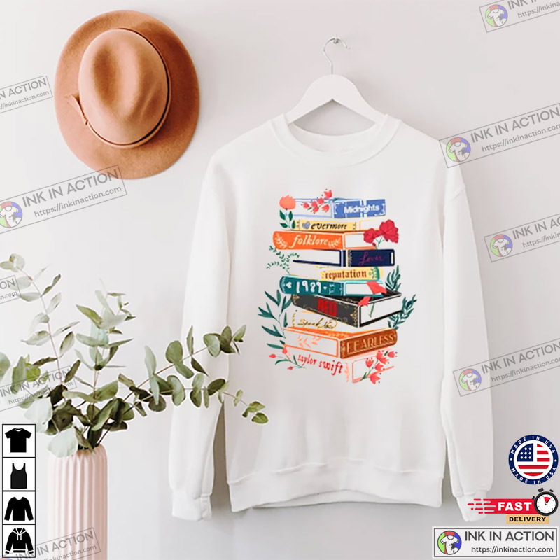 Taylor’s Version Albums As Books The Eras Tour Shirt