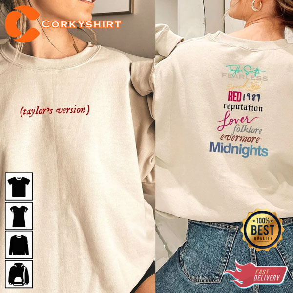 Taylor’s Version Albums Crewneck Unisex Sweatshirt