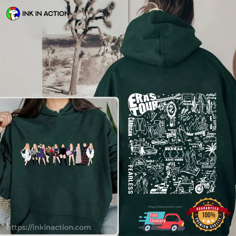 Taylor’s Version All Style Eras Tour 2 Sided Shirt