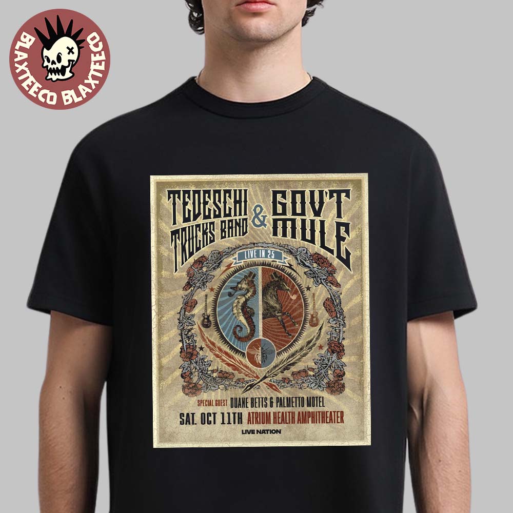 Tedeschi Trucks Band And Gov’t Mule Live In 25 In Macon Georgia At Atrium Health Amphitheater On October 11 2025 Unisex T-shirt