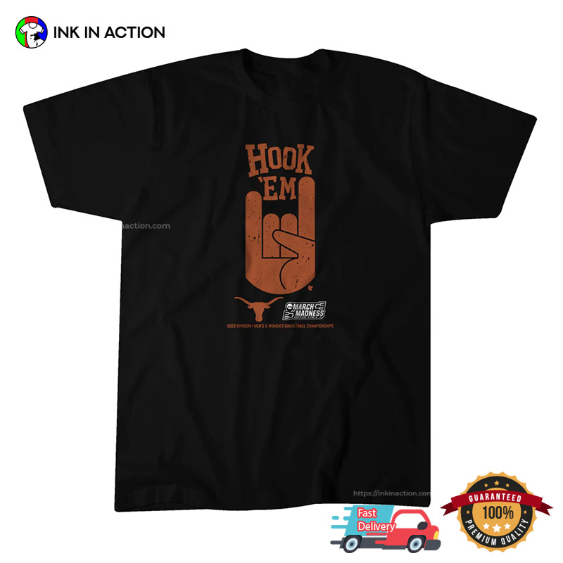 Texas Basketball Hook ‘em T-shirt