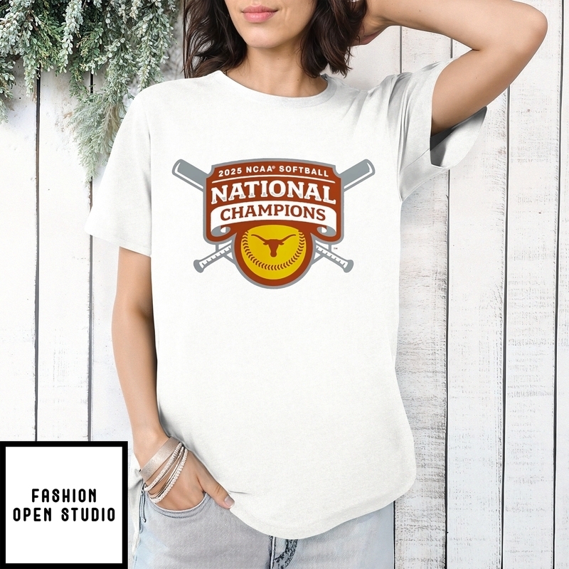 Texas Longhorns Ncaa Softball National Champions ’25 Logo T-shirt