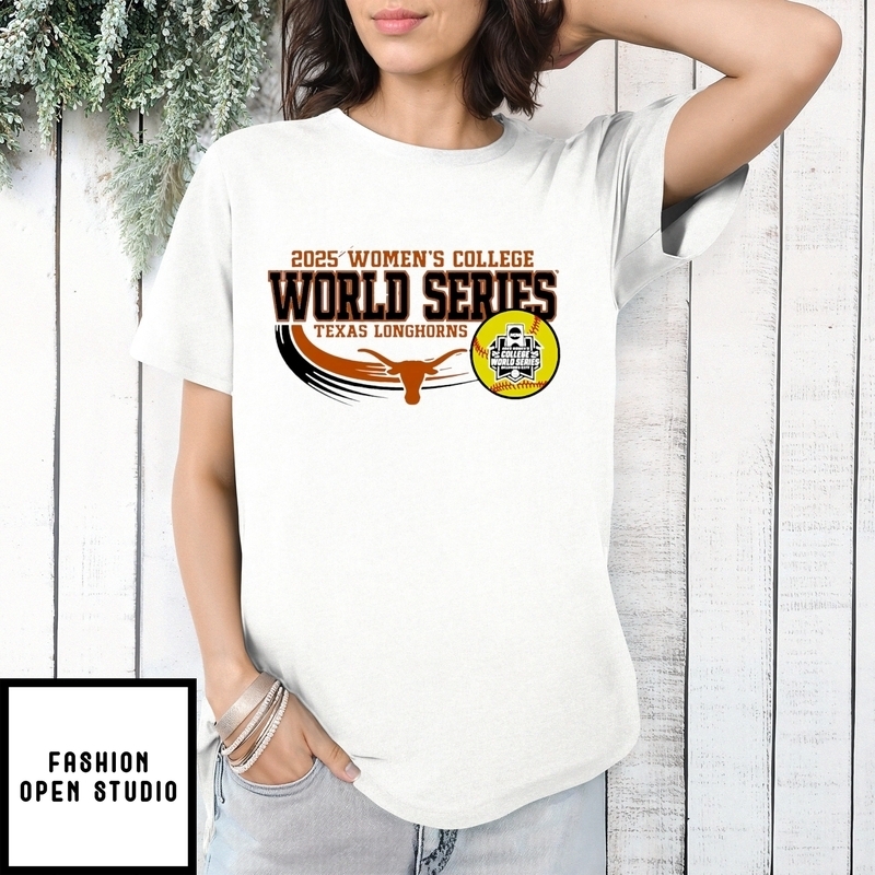 Texas Longhorns Women’s Softball 2025 Cws Championship T-shirt