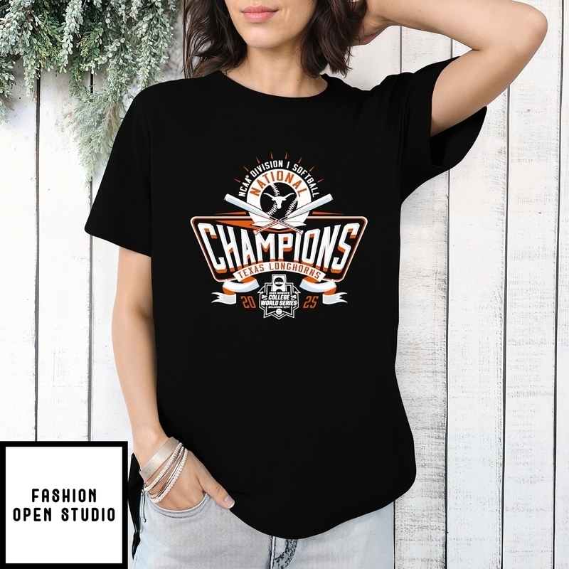 Texas Longhorns Women’s Softball 2025 Ncaa National Champions T-shirt