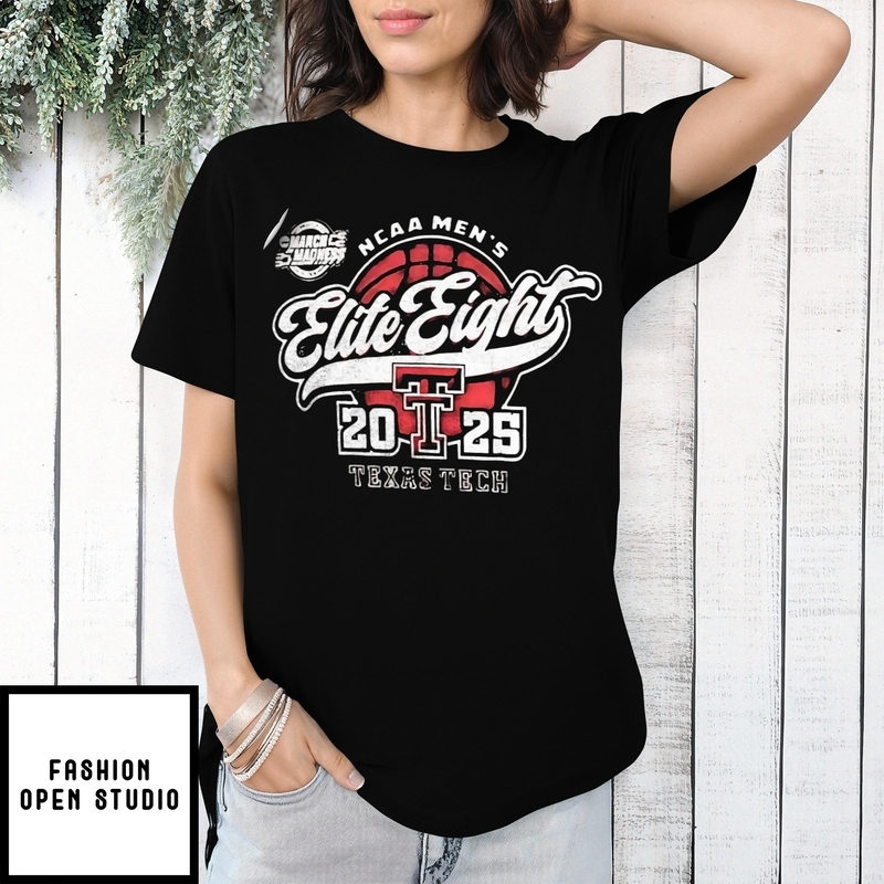 Texas Tech Ncaa Men’s Elite Eight 2025 Vintage T-shirt