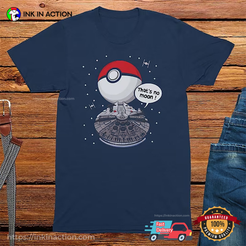 That’s No Moon It’s Pokemon Ball Funny Star Trek Enterprise T-shirt