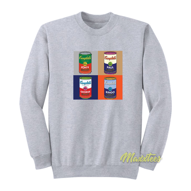 The Beatles Campbell's Soup Sweatshirt