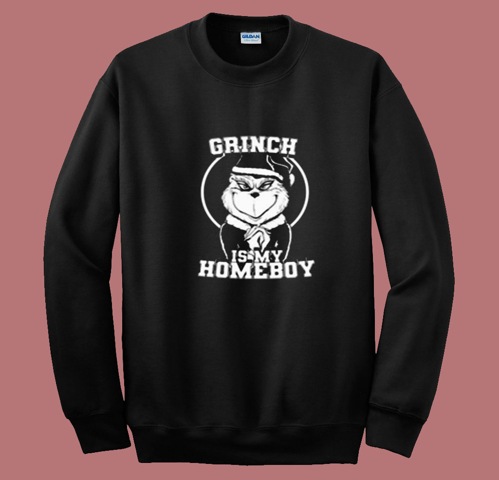 The Grinch Is My Homeboy (b&w) Summer Sweatshirt