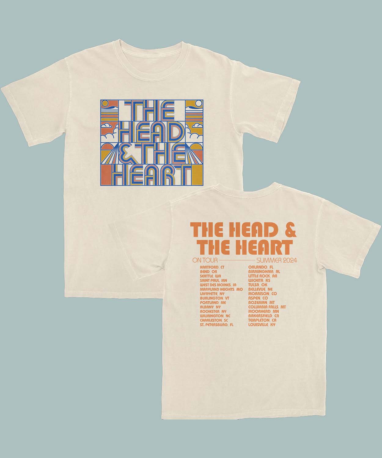 The Head In The Heart Merch 2024 Nature’s Tour Tee