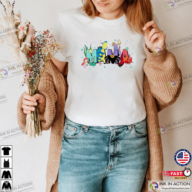 The Little Mermaid Disney Mama Shirt, Disney Mother’s Day