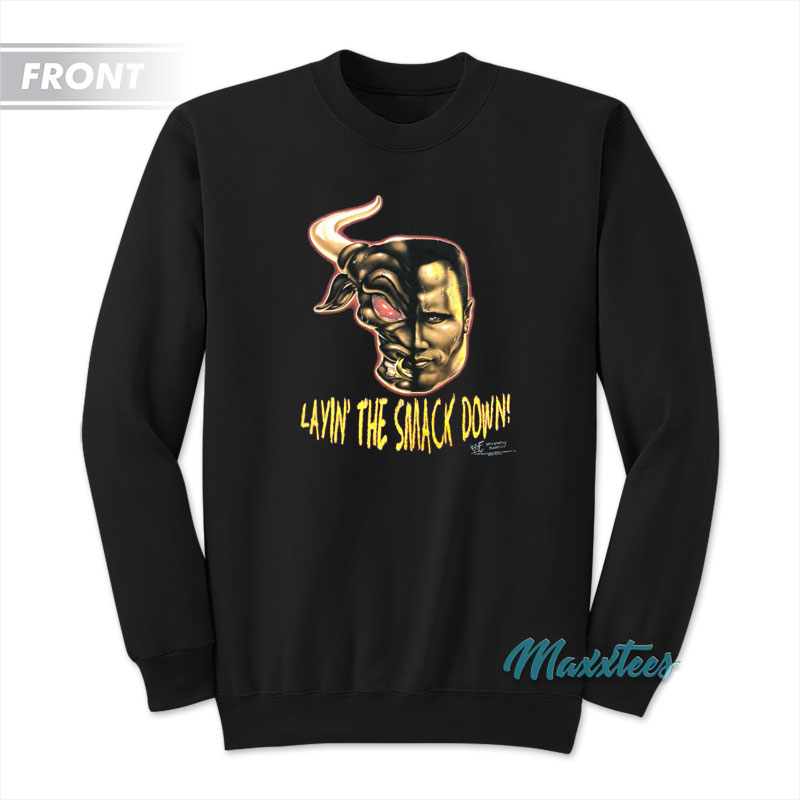The Rock Layin' The Smack Down Roody Poo Sweatshirt