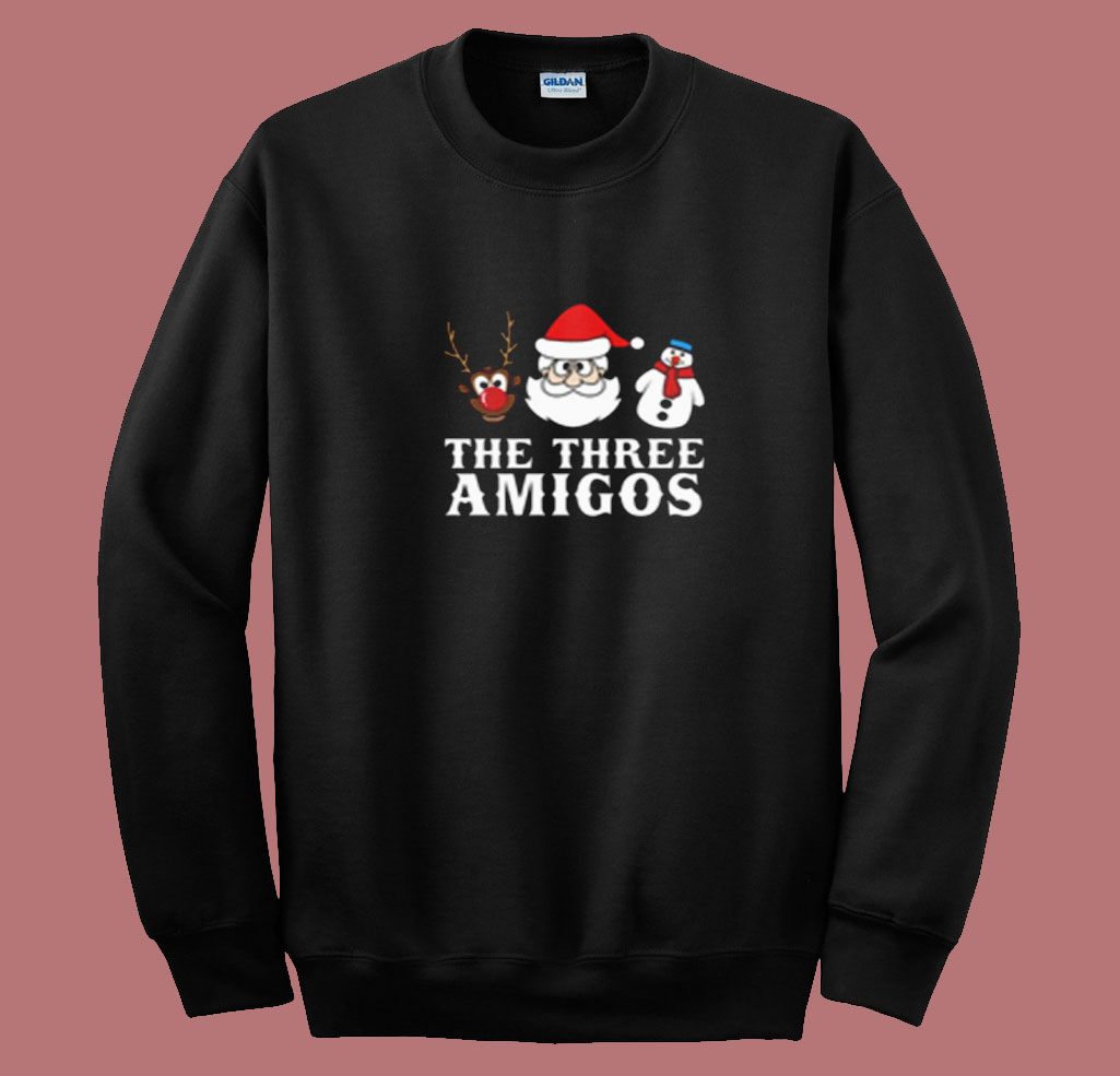 The Three Amigos' Funny Christmas Brotherhood Summer Sweatshirt