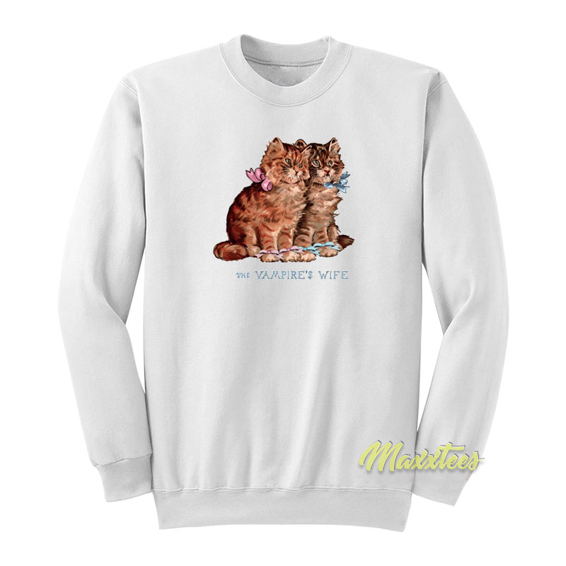 The Vampire's Wife Cat Couple Sweatshirt