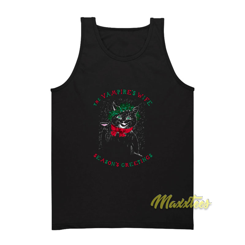The Vampire's Wife Cat Season Greetings Tank Top
