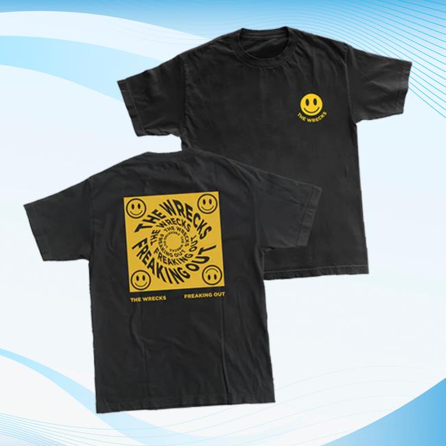 The Wrecks Merch Store Smiley Tee – Black
