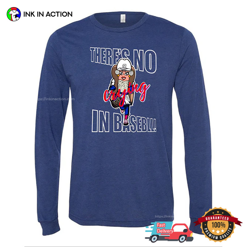 There’s No Crying In Baseball Funny Cleveland Indians Mlb T-shirt