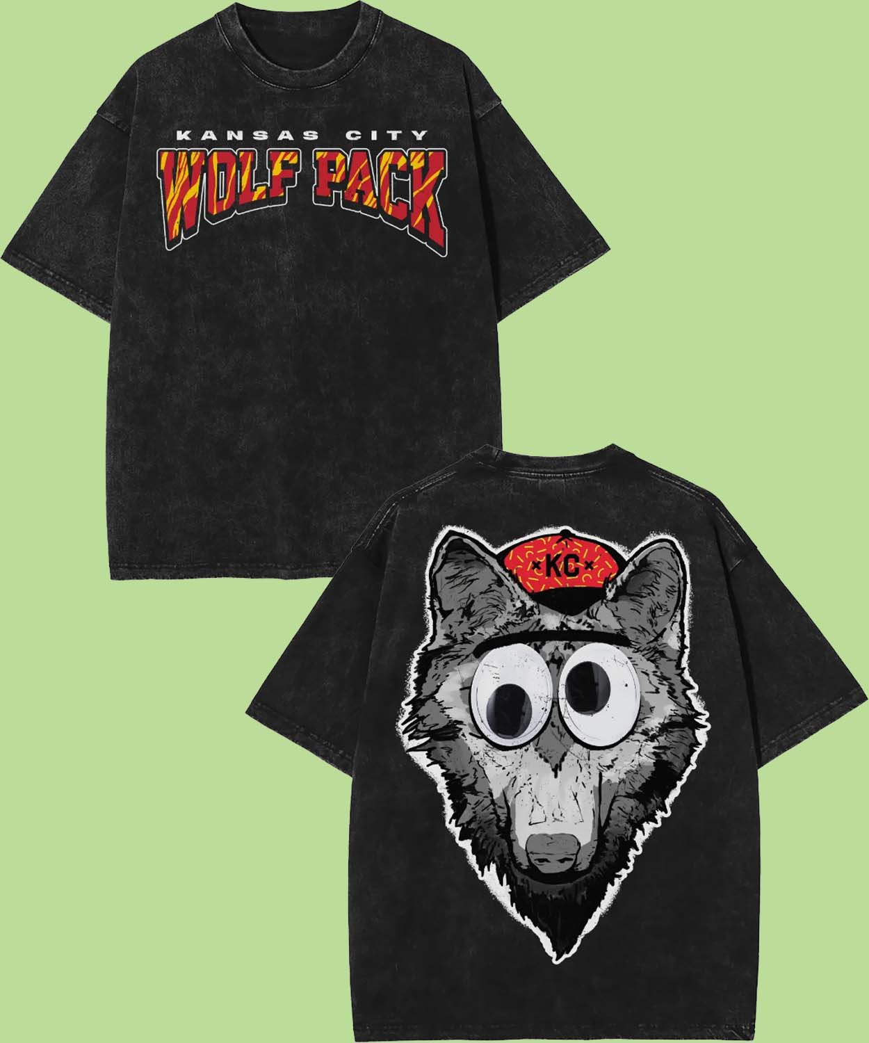 Thewestsidestorey Merch Made Mobb Kc Wolf Pack T Shirt – Black