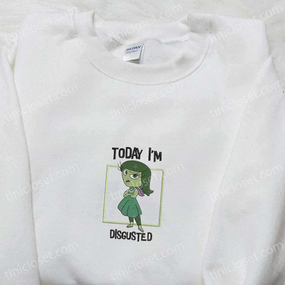 Today I’m Disgust Inside Out Box Team Embroidered Shirt