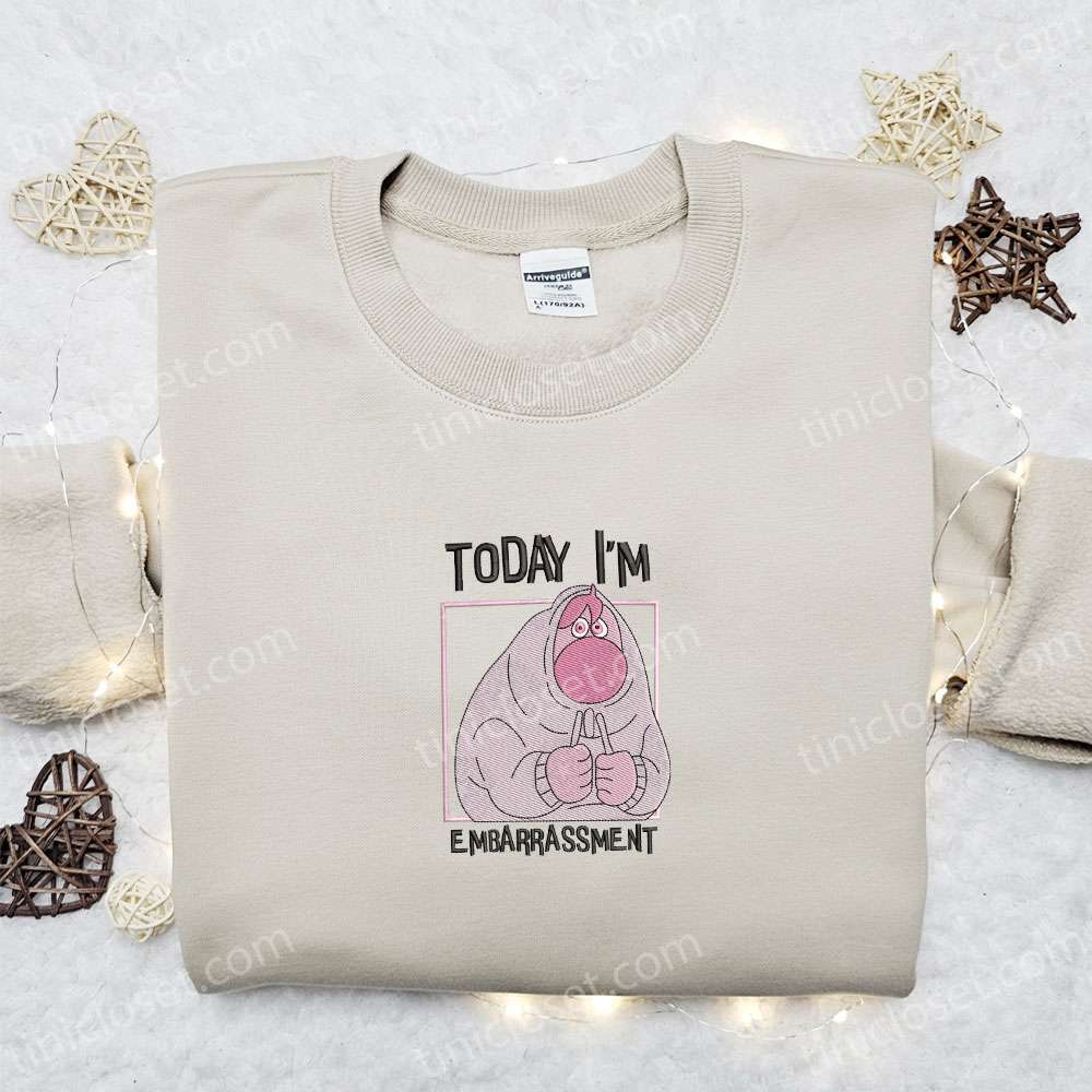 Today I’m Embarrassment Inside Out Box Team Embroidered Shirt