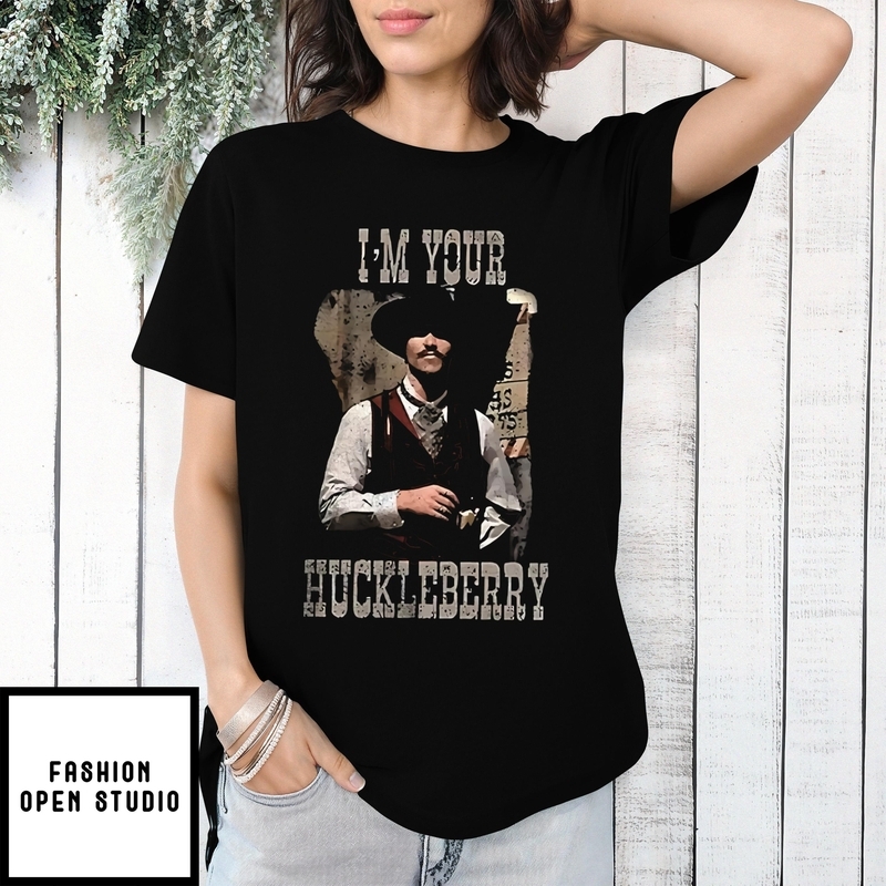 Tombstone Doc Holliday Cowboys I’m Your Huckleberry T-shirt