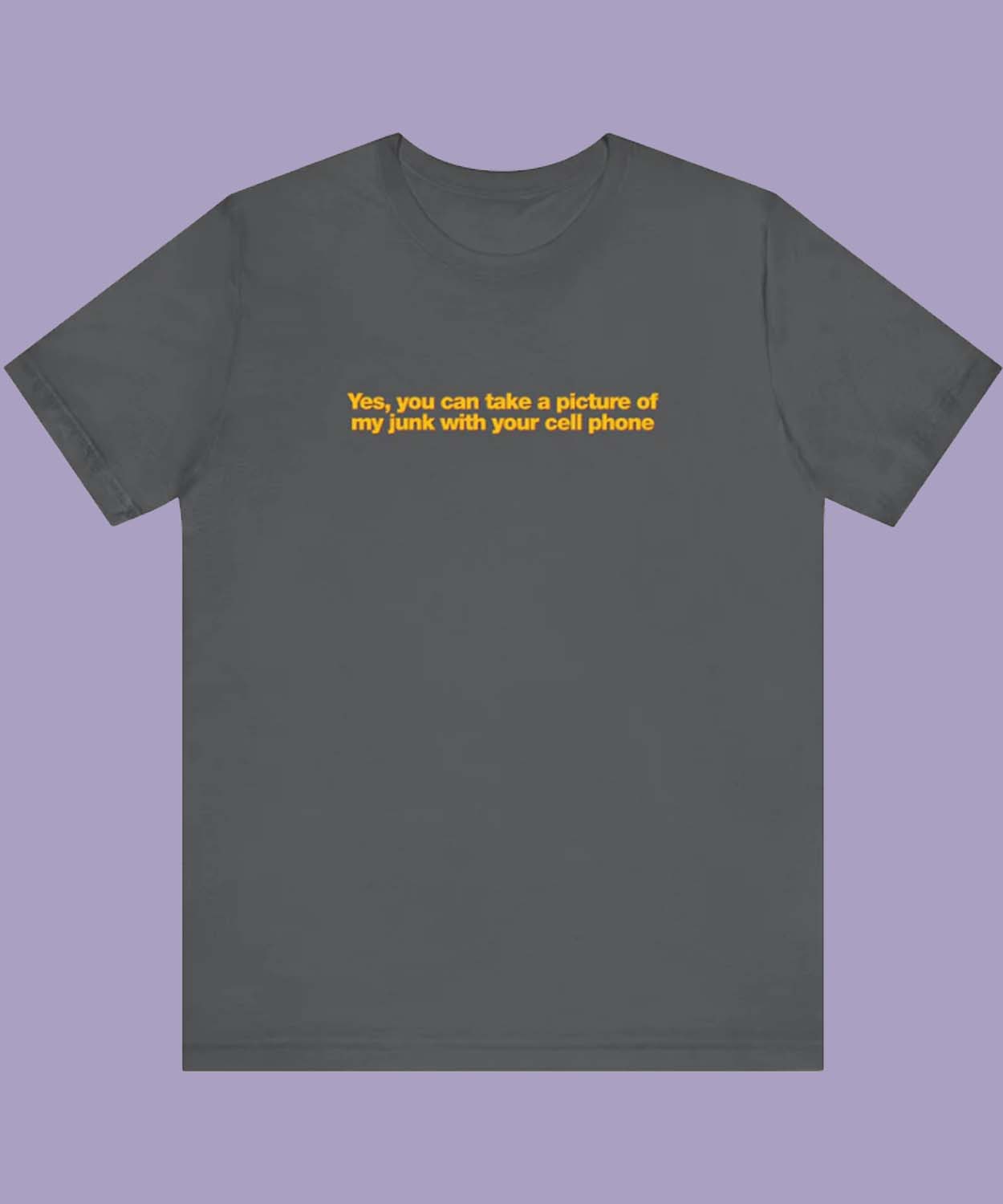 Tshirthell Merch Yes You Can Take A Picture Of My Junk With Your Cell Phone Men’s T-shirt