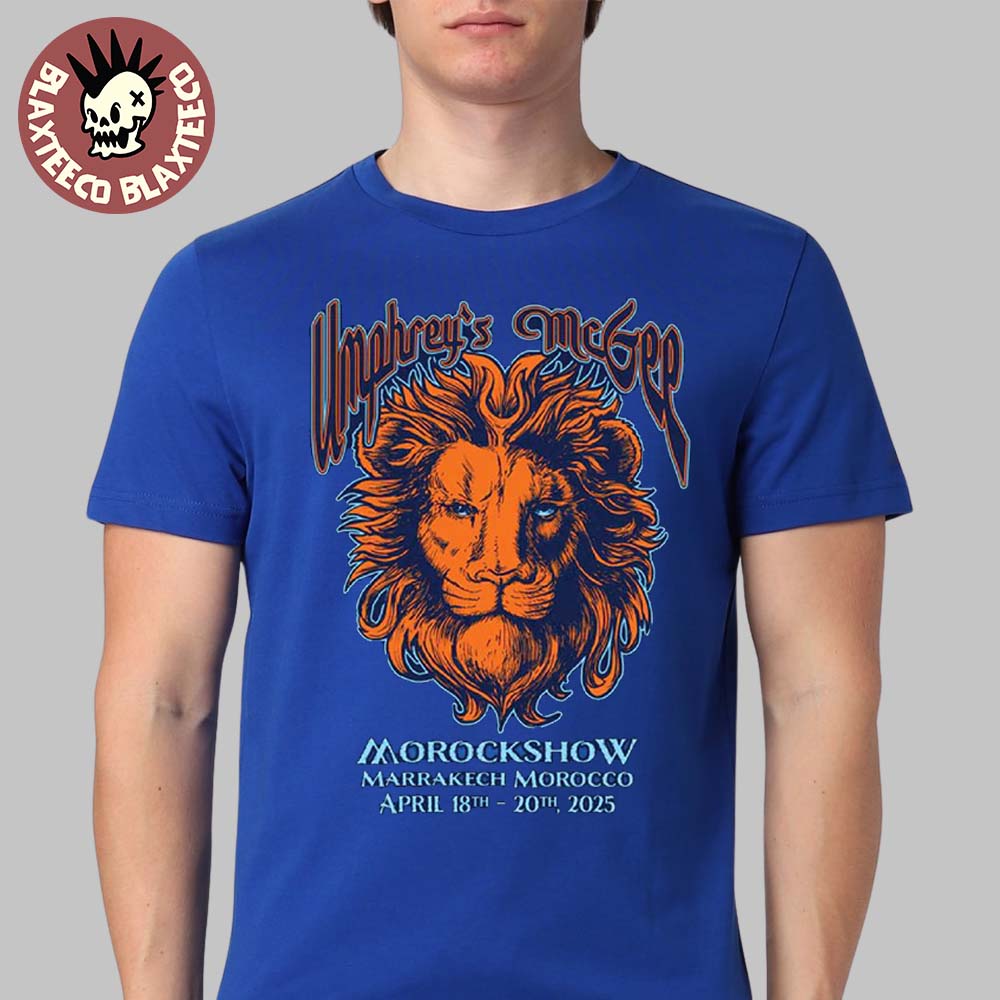 Umphrey’s Mcgee Morockshow 2025 Lion Royal Morocco Event Tee In Marrakech Morocco From April 18-20 2025 Unisex T-shirt