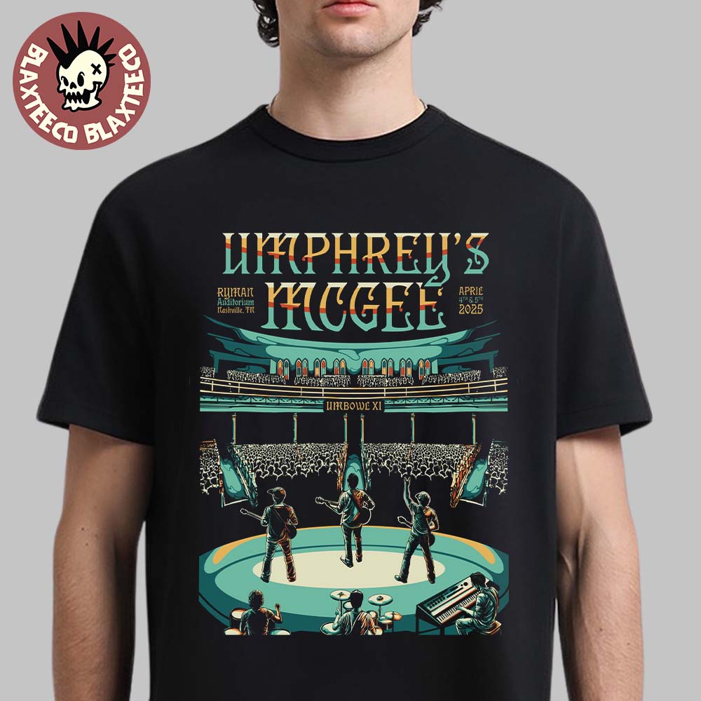 Umphrey’s Mcgee Umbowl Poster In Nashville Tennessee At Ryman Auditorium On April 4 And 5 2025 Unisex T-shirt