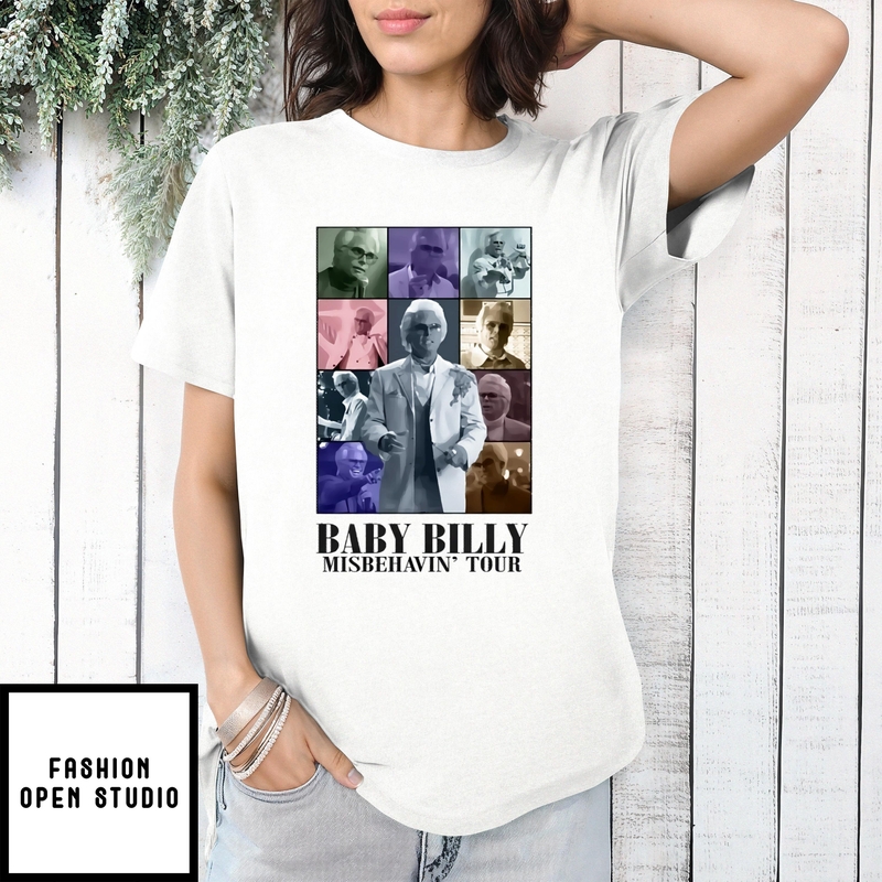Uncle Baby Billy Misbehavin’ Tour Vintage Collage T-shirt