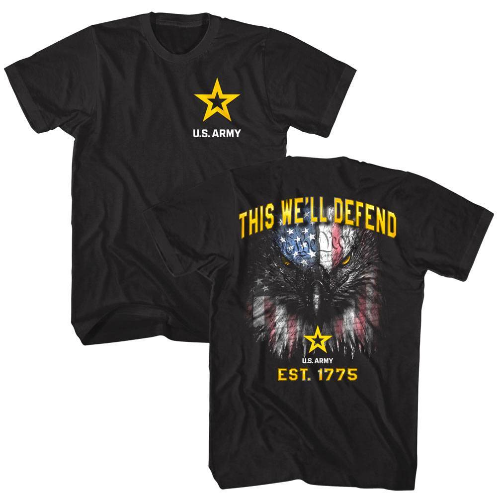 Us Army This We'll Defend Flag T-shirt